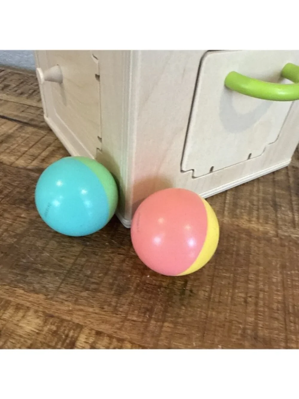 Lovevery The Babbler Slide & Seek Ball Run Montessori Drop – Both Balls Included